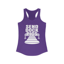 Load image into Gallery viewer, Send Dock Pics Funny Credit Card Captain Women's Racerback Tank