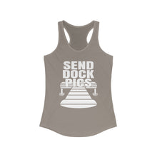 Load image into Gallery viewer, Send Dock Pics Funny Credit Card Captain Women's Racerback Tank