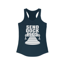 Load image into Gallery viewer, Send Dock Pics Funny Credit Card Captain Women's Racerback Tank