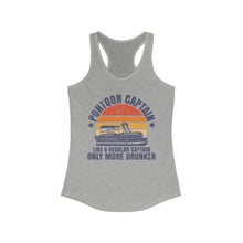Load image into Gallery viewer, Pontoon Captain, Like a Regular Captain Only More Drunker Funny Credit Card Captain Women's Racerback Tank