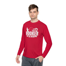 Load image into Gallery viewer, I'm a Hooker on the Weekends Redfish Design Funny Credit Card Captain Long Sleeve Tee