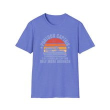 Load image into Gallery viewer, Pontoon Captain, Like a Regular Captain Only More Drunker Funny Credit Card Captain Softstyle T-Shirt