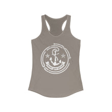 Load image into Gallery viewer, Credit Card Captain Official Broken Anchor Logo Women's Racerback Tank