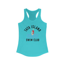 Load image into Gallery viewer, Tata Island Swim Club Funny Credit Card Captain Women's Racerback Tank