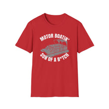 Load image into Gallery viewer, Motor Boatin' Son of a B*tch Funny Credit Card Captain Softstyle T-Shirt