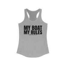 Load image into Gallery viewer, My Boat My Rules Official Credit Card Captain Funny Women's Racerback Tank