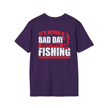 Load image into Gallery viewer, It's Never a Bad Day When You're Fishing Redfish Design Official CCC Softstyle T-Shirt