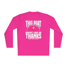 Load image into Gallery viewer, This Boat Doesn't Run on Thanks Funny Credit Card Captain Long Sleeve Tee