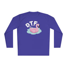 Load image into Gallery viewer, DTF Down To Float Flamingo Floatie Funny Lightweight Long Sleeve Tee