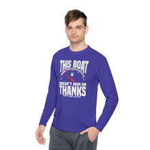Load image into Gallery viewer, This Boat Doesn't Run on Thanks Funny Credit Card Captain Long Sleeve Tee