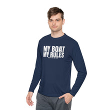 Load image into Gallery viewer, My Boat My Rules Official Credit Card Captain Funny Long Sleeve Tee