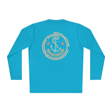 Load image into Gallery viewer, Credit Card Captain Official Broken Anchor Colored Logo Front and Back Lightweight Long Sleeve Tee