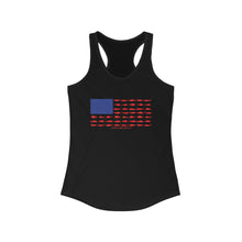 Load image into Gallery viewer, American Flag Fishing Women's Racerback Tank