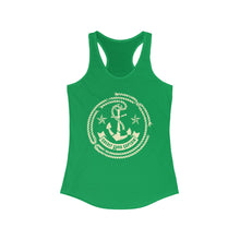 Load image into Gallery viewer, Credit Card Captain Official Broken Anchor Logo Women's Racerback Tank