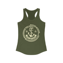 Load image into Gallery viewer, Credit Card Captain Official Broken Anchor Logo Women's Racerback Tank