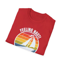 Load image into Gallery viewer, Feeling Nauti Sailboat Official Credit Card Captain Softstyle T-Shirt