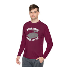 Load image into Gallery viewer, Motor Boatin' Son of a B*tch Funny Credit Card Captain Long Sleeve Tee