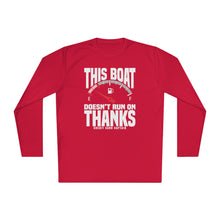 Load image into Gallery viewer, This Boat Doesn't Run on Thanks Funny Credit Card Captain Long Sleeve Tee