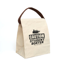 Load image into Gallery viewer, CAUTION! Student Boater! Official Credit Card Captain Funny Canvas Lunch Bag With Strap