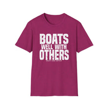 Load image into Gallery viewer, Boats Well With Others Official Credit Card Captain Softstyle T-Shirt