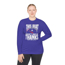 Load image into Gallery viewer, This Boat Doesn't Run on Thanks Funny Credit Card Captain Long Sleeve Tee