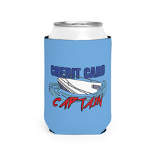 Load image into Gallery viewer, Credit Card Captain Can Cooler Sleeve | Funny Drink Holder, Boat Party Gear, Gag Gift, Summer BBQ Accessory, Outdoor Fun