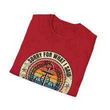Load image into Gallery viewer, Sorry For What I Said While Docking the Boat Funny Official Credit Card Captain- T-Top Design Softstyle T-Shirt