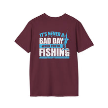 Load image into Gallery viewer, It's Never a Bad Day When You're Fishing Marlin Design Official CCC Softstyle T-Shirt