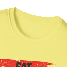 Load image into Gallery viewer, Eat, Sleep, Fish, Repeat Official Credit Card Captain Softstyle T-Shirt