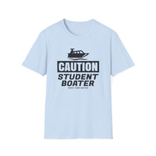 Load image into Gallery viewer, CAUTION! Student Boater! Official Credit Card Captain Funny Softstyle T-Shirt