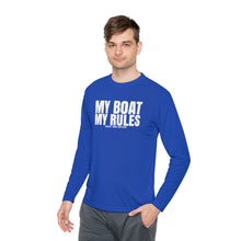 Load image into Gallery viewer, My Boat My Rules Official Credit Card Captain Funny Long Sleeve Tee
