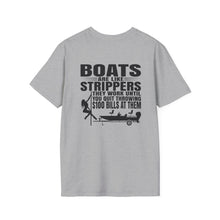 Load image into Gallery viewer, Boats Are Like Strippers Funny Official Credit Card Captain- Bass Boat Design Softstyle T-Shirt