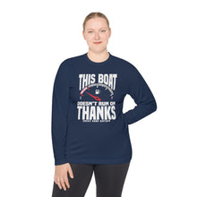 Load image into Gallery viewer, This Boat Doesn't Run on Thanks Funny Credit Card Captain Long Sleeve Tee