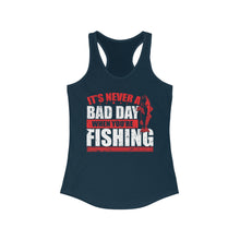 Load image into Gallery viewer, It's Never a Bad Day When You're Fishing Redfish Design Official CCC Women's Racerback Tank