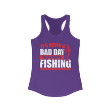 Load image into Gallery viewer, It's Never a Bad Day When You're Fishing Redfish Design Official CCC Women's Racerback Tank