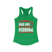 Load image into Gallery viewer, It's Never a Bad Day When You're Fishing Redfish Design Official CCC Women's Racerback Tank