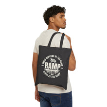 Load image into Gallery viewer, What Happens at the Ramp Stays at the Ramp Official CCC Funny Cotton Canvas Tote Bag