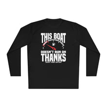 Load image into Gallery viewer, This Boat Doesn't Run on Thanks Funny Credit Card Captain Long Sleeve Tee