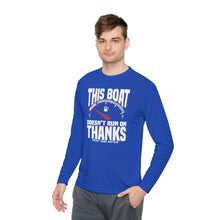 Load image into Gallery viewer, This Boat Doesn't Run on Thanks Funny Credit Card Captain Long Sleeve Tee