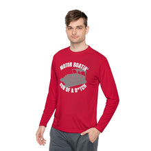 Load image into Gallery viewer, Motor Boatin' Son of a B*tch Funny Credit Card Captain Long Sleeve Tee