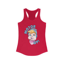 Load image into Gallery viewer, HayHay Says, "Motor Up!" Official Credit Card Captain Women's Racerback Tank