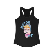 Load image into Gallery viewer, HayHay Says, "Motor Up!" Official Credit Card Captain Women's Racerback Tank