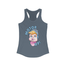 Load image into Gallery viewer, HayHay Says, "Motor Up!" Official Credit Card Captain Women's Racerback Tank
