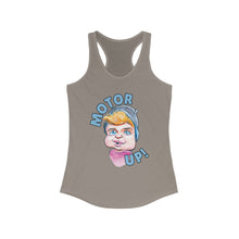 Load image into Gallery viewer, HayHay Says, "Motor Up!" Official Credit Card Captain Women's Racerback Tank