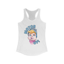 Load image into Gallery viewer, HayHay Says, "Motor Up!" Official Credit Card Captain Women's Racerback Tank