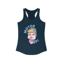 Load image into Gallery viewer, HayHay Says, "Motor Up!" Official Credit Card Captain Women's Racerback Tank