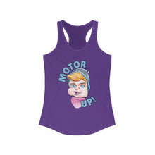 Load image into Gallery viewer, HayHay Says, "Motor Up!" Official Credit Card Captain Women's Racerback Tank