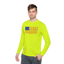 Load image into Gallery viewer, American Flag Fishing Long Sleeve Tee