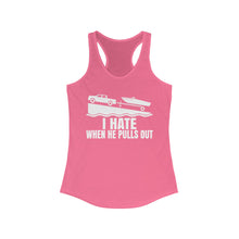 Load image into Gallery viewer, I Hate When He Pulls Out Official Credit Card Captain Funny Women's Racerback Tank