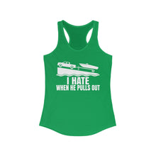 Load image into Gallery viewer, I Hate When He Pulls Out Official Credit Card Captain Funny Women's Racerback Tank